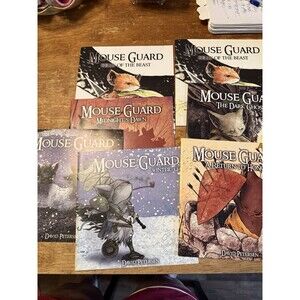 Mouse Guard David Petersen Lot Comics Belly Of The Beast 7 Books First Printing